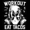 Junior's Marvel: Deadpool Workout Eat Tacos T-Shirt - image 2 of 4