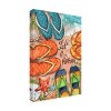 Trademark Fine Art -Melinda Hipsher 'Life Is Better In Flip Flops Sand' Canvas Art - 4 of 4