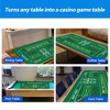 GSE 36" x 72" Double-Sided Casino Layout Felt, Las Vegas Style Tabletop Mat for Parties, Home Entertainment, Poker Game Night - 4 of 4