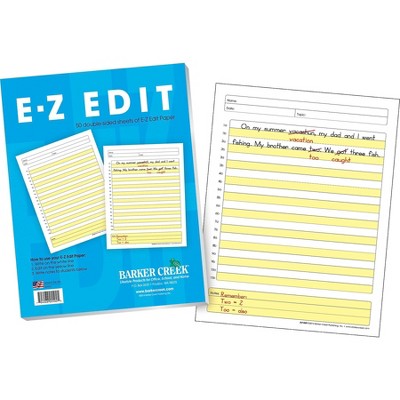 Barker Creek E-Z Edit Paper Packet 5+ Age BC5502