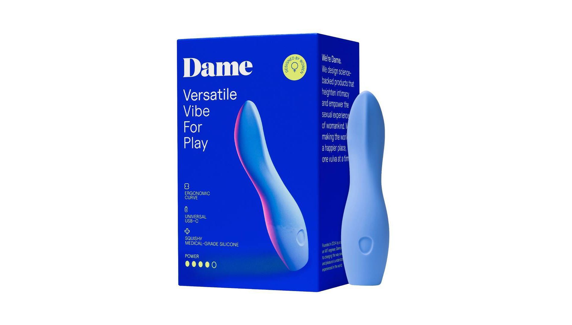 Dame Dip Internal and External Vibrator for Women - Periwinkle