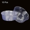 Unique Bargains Indoor Outdoor Plastic Plant Pots Saucer Flower Drip Trays Clear 10 Pcs - 3 of 4