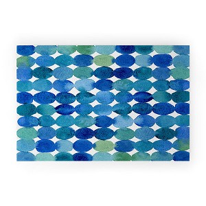 Angela Minca Watercolor dot pattern Looped Vinyl Welcome Mat - Society6 - 1 of 4