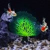 Unique Bargains Soft Silicone Glowing Aquarium Simulation Coral Green - 2 of 4