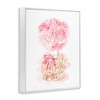 Stupell Industries Hello Gorgeous Pink Carnation Flower Blossom Glam Bottle Framed Giclee Art, White, 24" x 30" - 2 of 4
