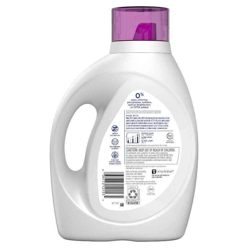 Tide Zero Soft Liquid Laundry Detergent - Lavender Scent, 3 of 11