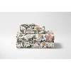 Sweet Jojo Designs Queen Sheet Set Vintage Floral Pink Green and Yellow 4pc - 2 of 4
