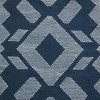 5x7 Geometric Hand Woven Indoor/Outdoor Rug Indigo Blue - National Tree Company - 3 of 3