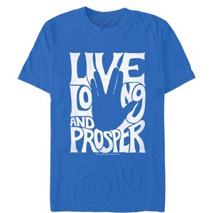 Men's Star Trek Groovy Vulcan Salute T-Shirt - 1 of 4