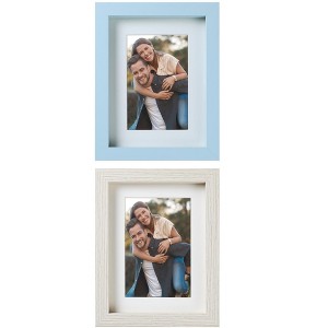REGALWOVEN Rustic Table Top Farmhouse Texture Distressed Photo Frames Picture Frame - 1 of 4