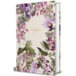 La Biblia Católica: Edición Letra Grande. Tapa Dura, Morada Con Flores / Catholic Bible. Hard Cover, Purple with Flowers - by  Biblia de América - 1 of 1
