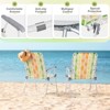 FURNIinspire Outdoor Portable Chair Comfortable Seating and Easy Carry for Camping and Yard Use, Yellow Green, 24.4"*23.6"*36.6" - 4 of 4