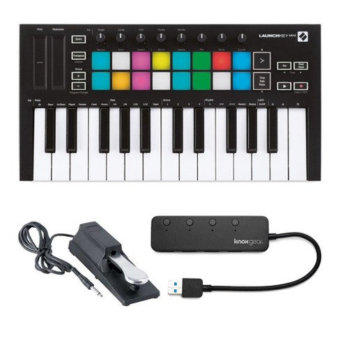 Novation Launchkey Mk3 25 Mini-key Keyboard W/ Sustain Pedal And