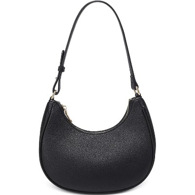 Paaaawaters Crescent Shoulder Bags for Women Cute Hobo Tote Handbag Under the Arm Purses Mini Clutch Purse with Zipper