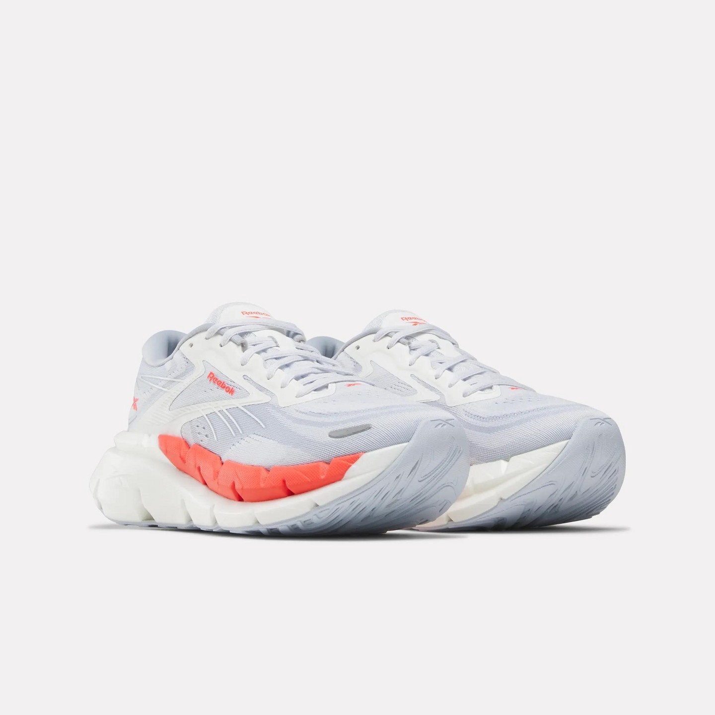 Женские кроссовки Reebok FloatZig Double Running Shoes Size 8.5 White/Grey/Red, цвет: Белый — фото 4