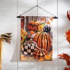 Evergreen Flag Fall Harvest Pumpkins Burlap Garden Flag, Welcome Fall Garden Flags 12x18 Double Sided, Outside - 2 of 4
