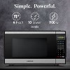 Farberware Black & Stainless Steel Countertop Microwave Oven - 2 of 4