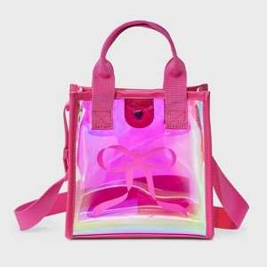 Girls' Mini Jelly Crossbody Bag - art class™ Pink - 1 of 4