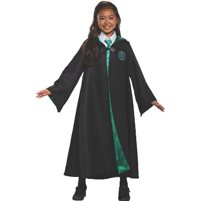 Disguise Licensed Harry Potter Slytherin Robe Deluxe Costume Child 107899