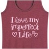 Women's - Instant Message - I Love My Imperfect Life Graphic Racerback Tank - 2 of 4