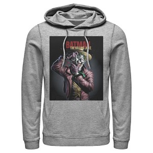 Men's Batman Joker Camera Poster Pull Over Hoodie - 1 of 3