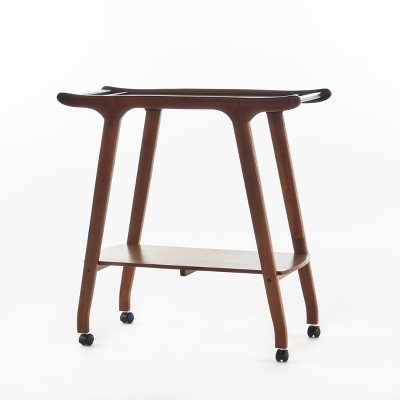 VYNXARIA BAR CART, Trolley Cart on Wheels with Storage for Living Room, Laundry,Garage,Bathroom