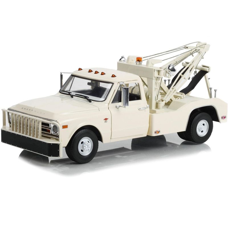 1968 Chevrolet C-30 Dually Wrecker Tow Truck White 1/18 Diecast Car Model by Greenlight, 2 of 4