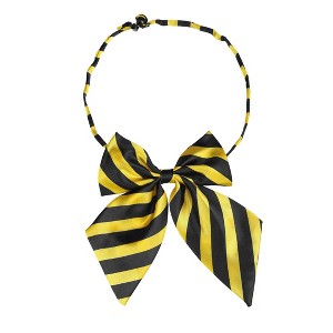 Allegra K Women's Pre-Tied Striped Uniform Adjustable Bowknot Bowtie - 1 of 4
