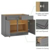 Kitchen Base Cabinet, Unassembled Cabinet with Adjustable Shelf without Top - 4 of 4