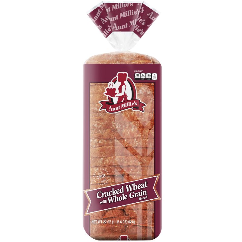 Aunt Millie&#39;s Cracked Wheat Bread - 22oz, 1 of 8