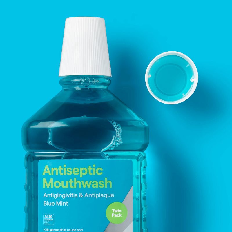 Antiseptic Blue Mint Mouthwash - up & up™, 3 of 6