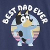 Men's Bluey Best Dad Ever Short Sleeve T-Shirt - Navy Blue - 3 of 3