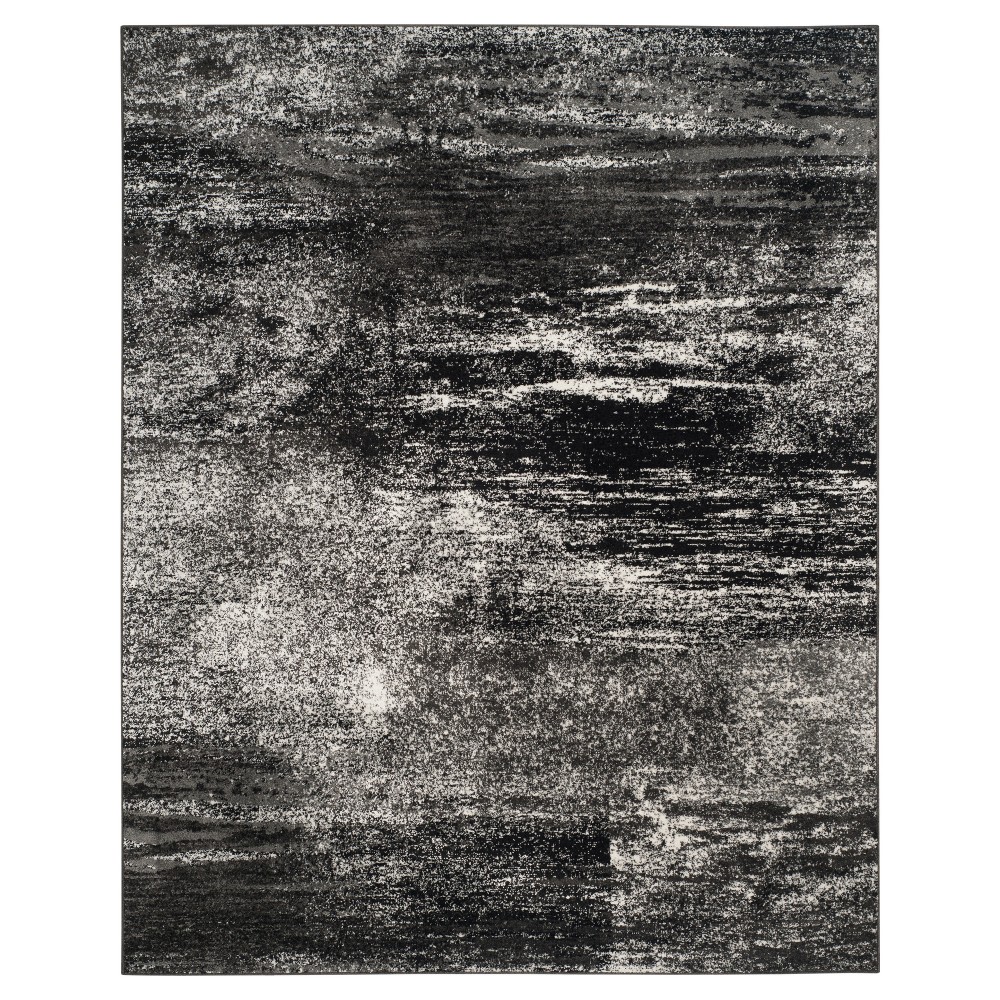 Nykko Area Rug - Silver/Black (9'x12') - Safavieh