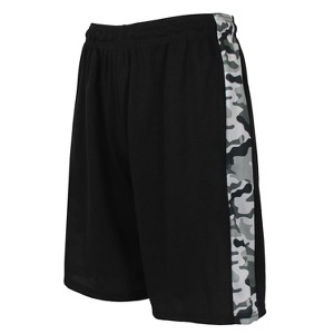 Galaxy By Harvic Men's Moisture Wicking Mesh Shorts With Side Trim Design - 1 of 2