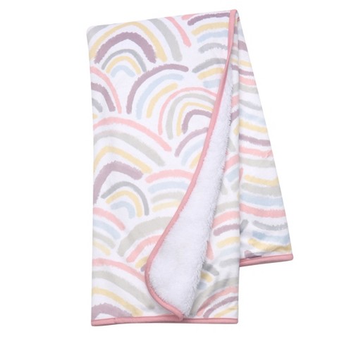 Rainbow Pink Baby Blanket