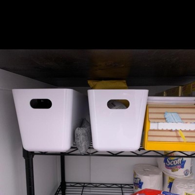 26L Stacking Bin with Lid White - Brightroom™