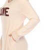 White Mark Women's Long Sleeve Sleep Shirt - 4 of 4