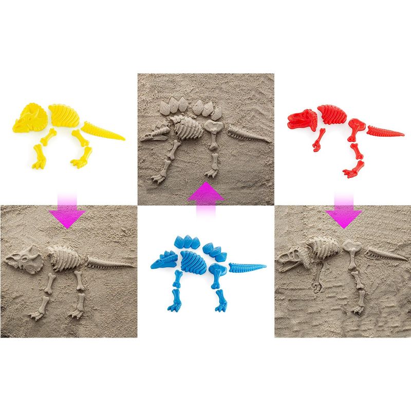 Top Race Large Dinosaur Sand Molds - 3 Pack, 3 of 5