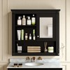 Mshliw 32" Bathroom Wall Cabinet with Mirror, Wall Mounted Medicine Cabinet with 4 Adjustable Shelves, Over Toilet Storage Organizer - 2 of 4