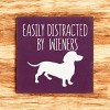 Slickblue Rustic Funny Dachshund Dog Quote Wood Sign, Solid Pine Wall or Shelf Decoration, 7x7 Inches, Multiple Colors - 2 of 3