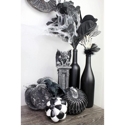 Cornucopia Black Matte Glass Wine Bottles with Corks, 3-Piece Set