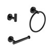 Compact 3-Piece Bathroom Accessory Kit �C Enhance Your Bath Space with Essential Stylish Fixtures. - 2 of 4