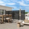 PexFix 72 in. x 47 in. Outdoor Metal Privacy Screen Garden Fence in Star Pattern - 3 of 4
