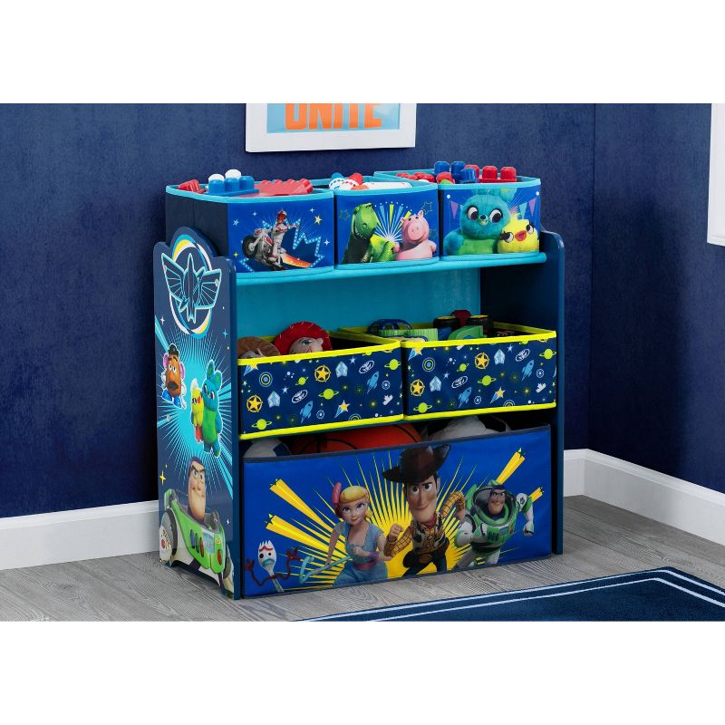 Disney Pixar Toy Story 4 Design and Store 6 Bin Kids&#39; Toy Organizer - Delta Children, 3 of 19