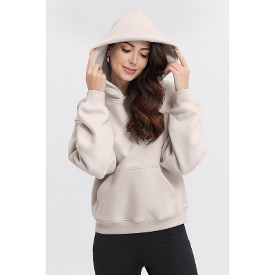 Spruce Fashion Womens Hoodies Fitted Pullover Fall Sweatshirts Winter Fleece Comfy Cotton Long Sleeve
