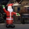 vidaXL Christmas Inflatable Santa Claus Holiday Decoration Ornament with LEDs - 177.2" - 2 of 4