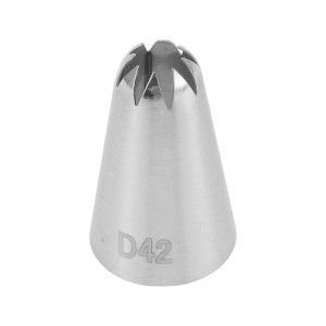 Unique Bargains Piping Tip 304 Stainless Steel Silver Tone 0.51"x0.98"x1.46" 1 Pcs - 1 of 3