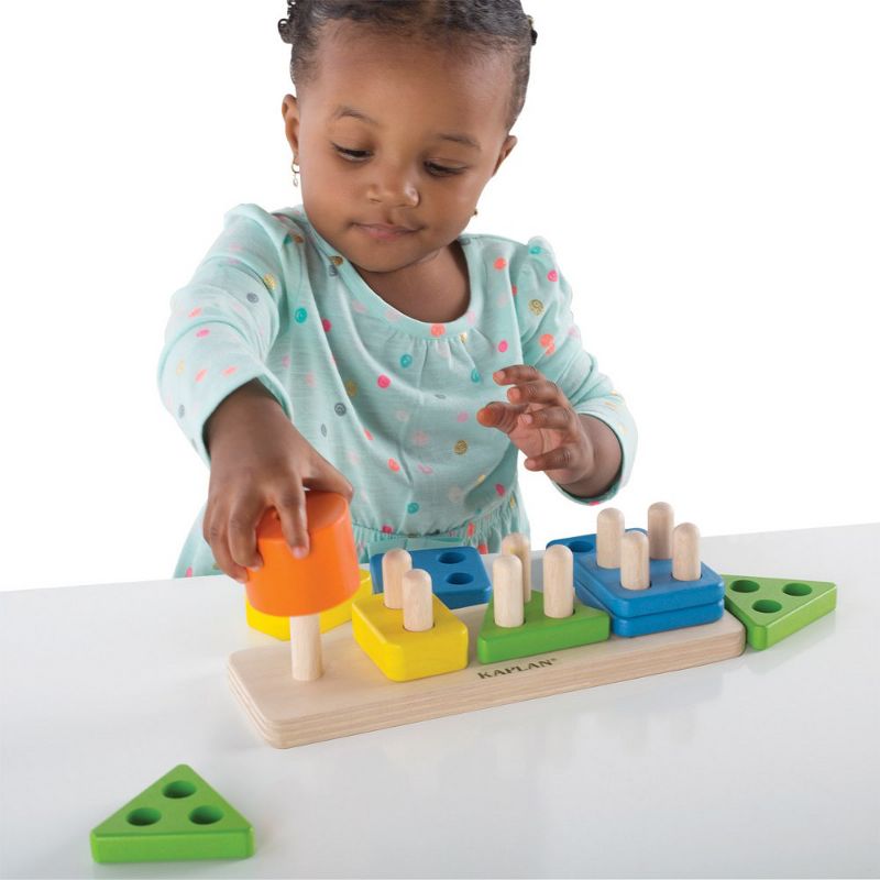 Guidecraft Toddler Wooden One to Four Counter, 3 of 4