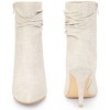 Perphy Women's Pointy Toe Side Zip Slouched Stiletto Heels Ankle Boots - 2 of 3