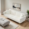 79 inch corduroy sofa bed, foldable double sofa bed with folding armrests, suitable for living rooms - Leovsnove - 2 of 4